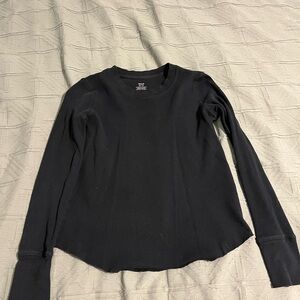 Aerie Classic Black Long Sleeve Tee